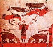 unknow artist, Detail of Daniel in the Lion-s Den